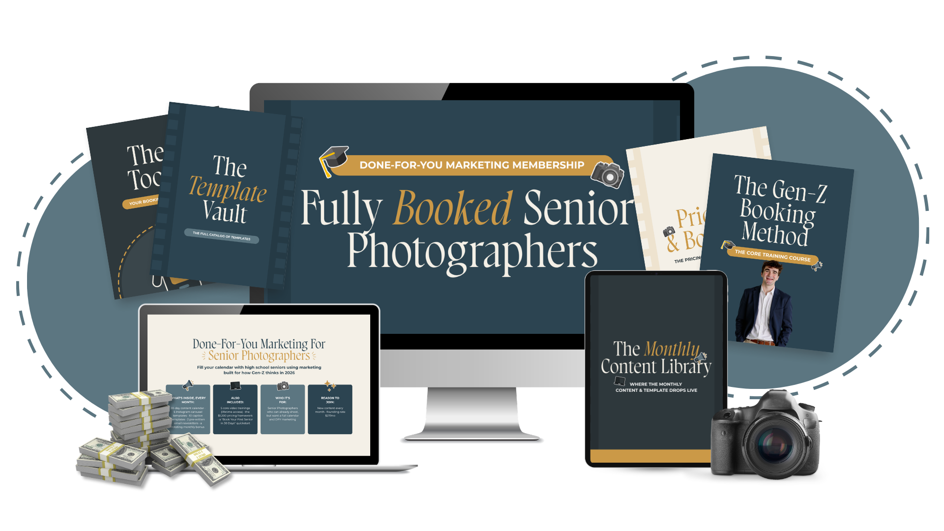 Fully Booked Senior Photographers Membership Mockup